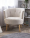 Fauteuil ODENZEN Stof Gebroken wit