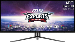 MSI MAG401QR - Ultrawide QHD Gaming Monitor - 155Hz - USB-C 65W - KVM - 40 Inch