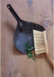 CABANAZ - stoffer en blik, metaal en bamboe, incl. magneet, DUSTPAN & BRUSH, grijs