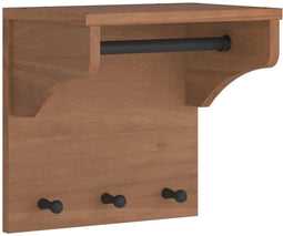 vidaXL - Wandkapstok - SANDNES - 43x30x42 - cm - massief - grenenhout
