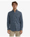 McGregor Flannel Twill Check Shirt - Heren - 100% Katoen Flanel - Navy - Maat L