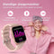 Nuvance Smartwatch - Stappenteller & Hartslagmeter - 45mm - Roze