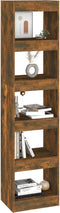 vidaXL - Boekenkast/kamerscherm - 40x30x166 - cm - gerookt - eikenkleurig
