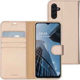 Accezz Samsung Galaxy A13 (5G) / A04s - Wallet Softcase Bookcase - 3 pashouders - goud