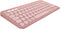 Logitech Pebble Keys 2 K380s - Draadloos toetsenbord - Bluetooth - Azerty FR - Roze