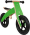 Broozzer luxe houten loopfiets CARBON FIBRE met ABEC 9 lagers en SPECIAAL gevulde rubberen luchtwielen 12 inch Groen