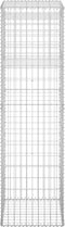 vidaXL - Schanskorf - paal - 40x40x180 - cm - ijzer