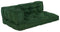 vidaXL - Pallet - Sofa - Kussen - met - Arm- - en - Rugsteun - - - Groene - Stof
