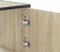 vidaXL - Hoge - kast - 68x35x106,5 - cm - bewerkt - hout - en - metaal - sonoma - eiken