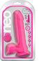 Neo 8 inch dual Density dildo neon roze