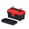 Prosperplast K371955 - Gereedschapskoffer - 36x18,6x19,3cm - Ergonomische Handgreep - Zwart-Rood
