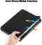 Lunso - Geschikt voor iPad 10 (2022) - Tri-Fold Bookcase hoes - Zwart