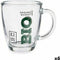 Mok Bio Transparant Glas 6 Stuks (320 ml)