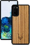 Kudu Samsung Galaxy S20 hoesje case - Houten backcover - Handgemaakt en afgewerkt met duurzaam TPU - Zebrano - Zwart