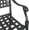 vidaXL - Tuinstoelen - - - Set - van - 2, - Zwart - Gietaluminium