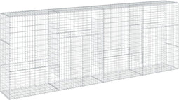vidaXL - Schanskorf - 400x50x150 - cm - gegalvaniseerd - ijzer - zilverkleurig