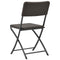 vidaXL - Tuinstoelen - inklapbaar - 4 - st - HDPE - en - staal - bruin