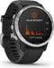 Garmin fēnix 6S Solar - Smartwatch - Zonne-energie - Zilver (Zwart)