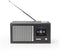 Nedis RDIN3000BK - Internetradio - FM en Bluetooth - Houtdesign