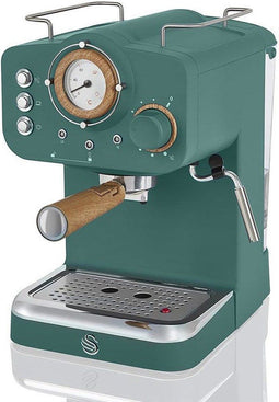Swan Nordic Espressomachine – Gemalen Koffie & Koffiepads – Groen