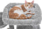 Feandrea Krabpaal, Kattenboom, Klimtoren voor katten, Knuffelhol, Krabplank, lichtgrijs PCT51W