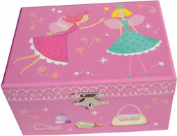 Sieradendoos voor Kinderen 2 Elfjes - Roze - Muziekdoosje met Dansende Ballerina - Simply for Kids