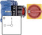 Kraus & Naimer KG10B.T202/01.FT2 Lastscheidingsschakelaar 20 A 230 V 1 x 90 ° Rood, Geel 1 stuk(s)