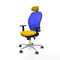 Bureaustoel met hoofdsteun Piqueras y Crespo 1D086G2 Geel