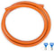 Gimeg HD Gasslang PVC - 3 m - 2 slangklemmen - Oranje