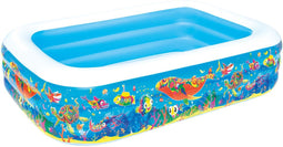 Bestway - Opblaasbaar kinderzwembad - 229x152x56 cm - blauw