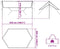 vidaXL - Kampeerluifel - waterdicht - 430x380x210 - cm - groen