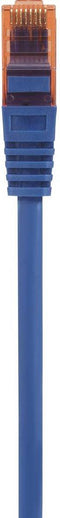 Renkforce RF-5043876 RJ45 Netwerkkabel, patchkabel CAT 6 U/UTP 1.00 m Blauw Snagless, Halogeenvrij 1 stuk(s)