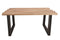 Feel Furniture - 200x100 Eettafel - Massief Boomstamblad Eiken - Constructed oak - 5 cm dik - U Frame