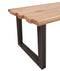 Feel Furniture - 200x100 Eettafel - Massief Boomstamblad Eiken - Constructed oak - 5 cm dik - U Frame