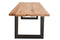 Feel Furniture - 200x100 Eettafel - Massief Boomstamblad Eiken - Constructed oak - 5 cm dik - U Frame