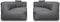 Feel Furniture - Binnen en Buiten bank - Odin - 4 Persoonsbank - Grijs - Met Hocker
