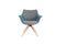 Feel Furniture - Bruce stoel - Grijs & Blauw