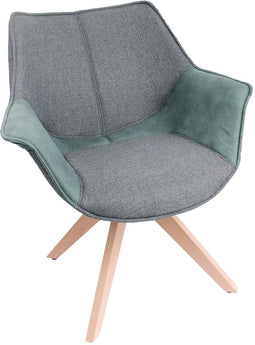 Feel Furniture - Bruce stoel - Grijs & Groen