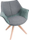 Feel Furniture - Bruce stoel - Grijs & Groen