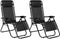 Feel Furniture - Buiten ligstoel - verstelbaar - Zwart - 2 stuks
