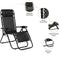Feel Furniture - Buiten ligstoel - verstelbaar - Zwart - 2 stuks