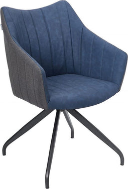 Feel Furniture - Eetkamerstoel - Bradley - Blauw