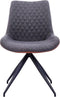 Feel Furniture - Eetkamerstoel - Fynn - Cognac-Donkergrijs