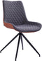 Feel Furniture - Eetkamerstoel - Fynn - Cognac-Donkergrijs