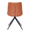 Feel Furniture - Eetkamerstoel - Fynn - Cognac-Donkergrijs