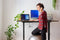 Feel Furniture - Elektrisch verstelbaar bureau - 140x70cm - Bruin