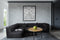 Feel Furniture - Binnen & Buiten bank - Odin - 4 Persoonsbank - Zwart - Met Hocker