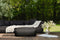 Feel Furniture - Binnen & Buiten bank - Odin - 4 Persoonsbank - Zwart - Met Hocker