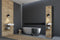 Feel Furniture - kledingkast met spiegel - 3 deurs - Zwart