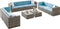 Feel Furniture - Loungeset - Verona XXL - Blauw - 10 personen